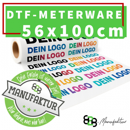 DTF Transfer 56x100cm für Baumwolle und Mischgewebe